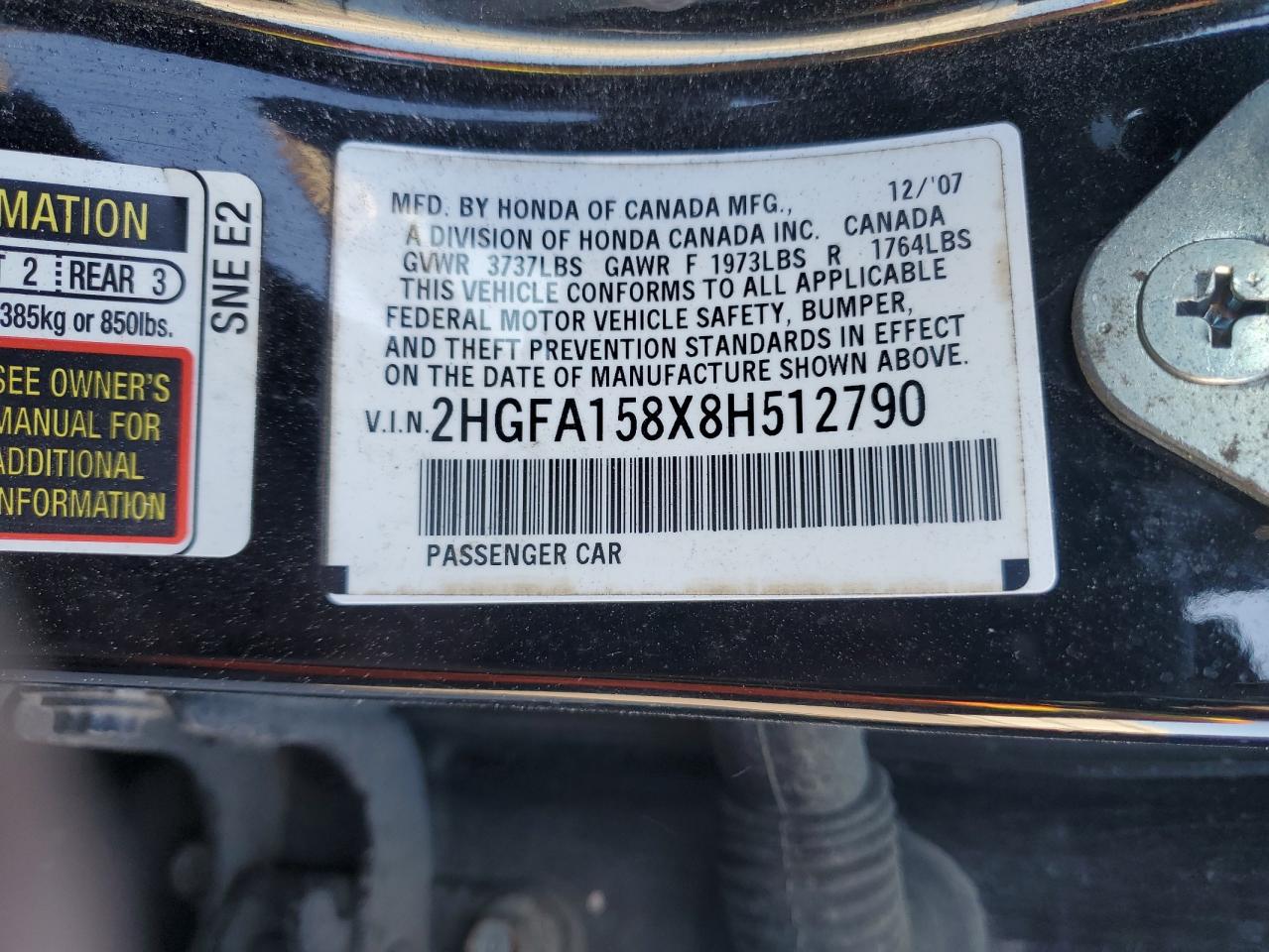 2008 Honda Civic - Image 13