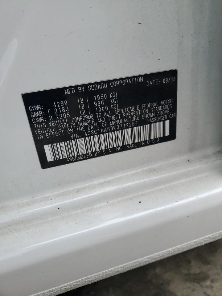 2019 Subaru Impreza VIN: 4S3GTAA69K3712281 Lot: 49798145