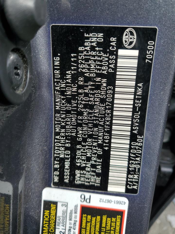 2012 Toyota Camry - Image 12
