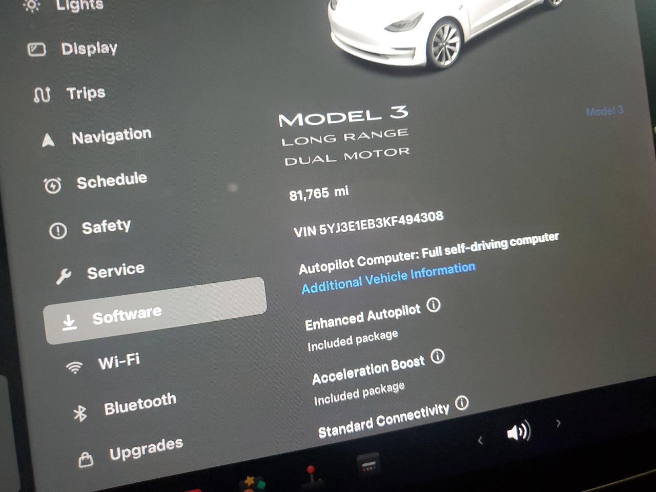 2019 Tesla Model 3 VIN: 5YJ3E1EB3KF494308 Lot: 47875255