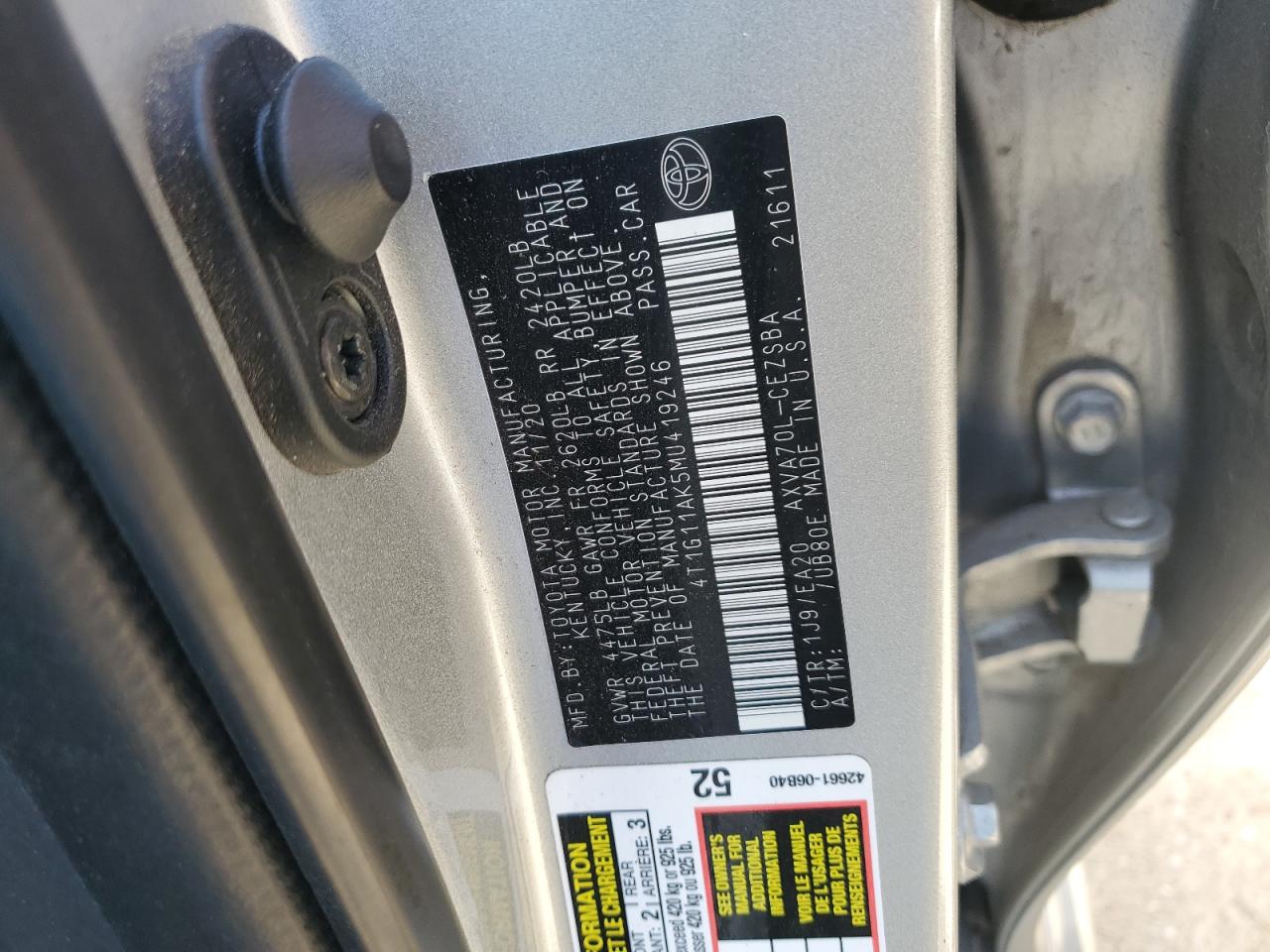 2021 Toyota Camry - Image 12