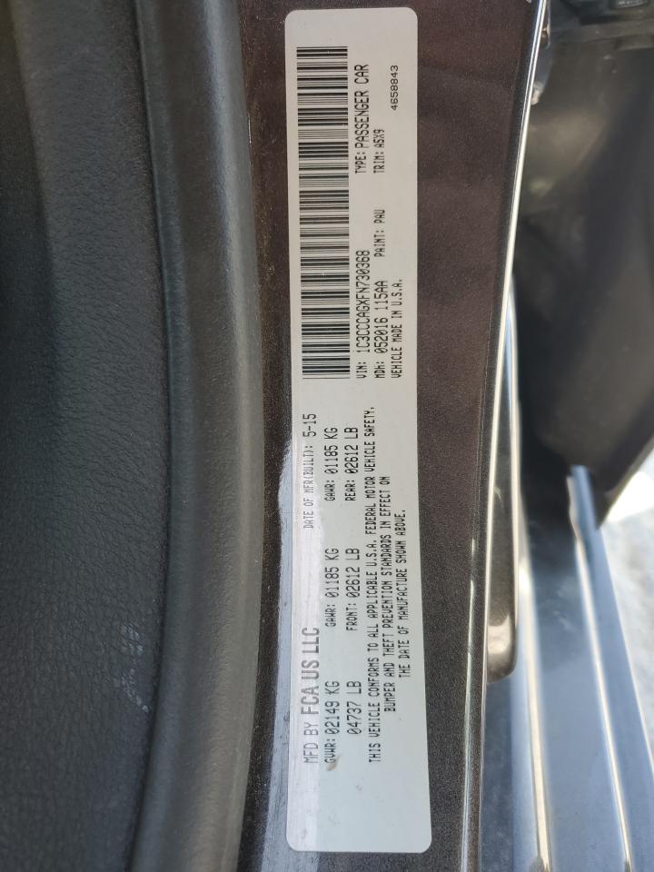 2015 Chrysler 200 Limited VIN: 1C3CCCAGXFN730368 Lot: 50090075