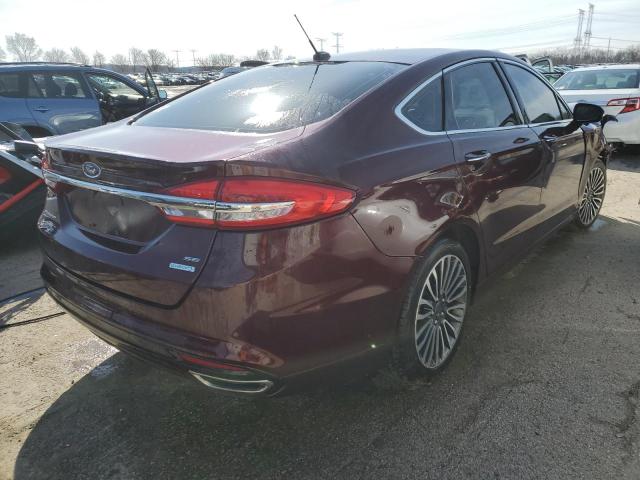  FORD FUSION 2017 Maroon