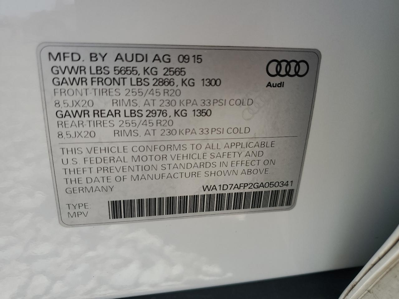 2016 Audi Q5 - Image 15