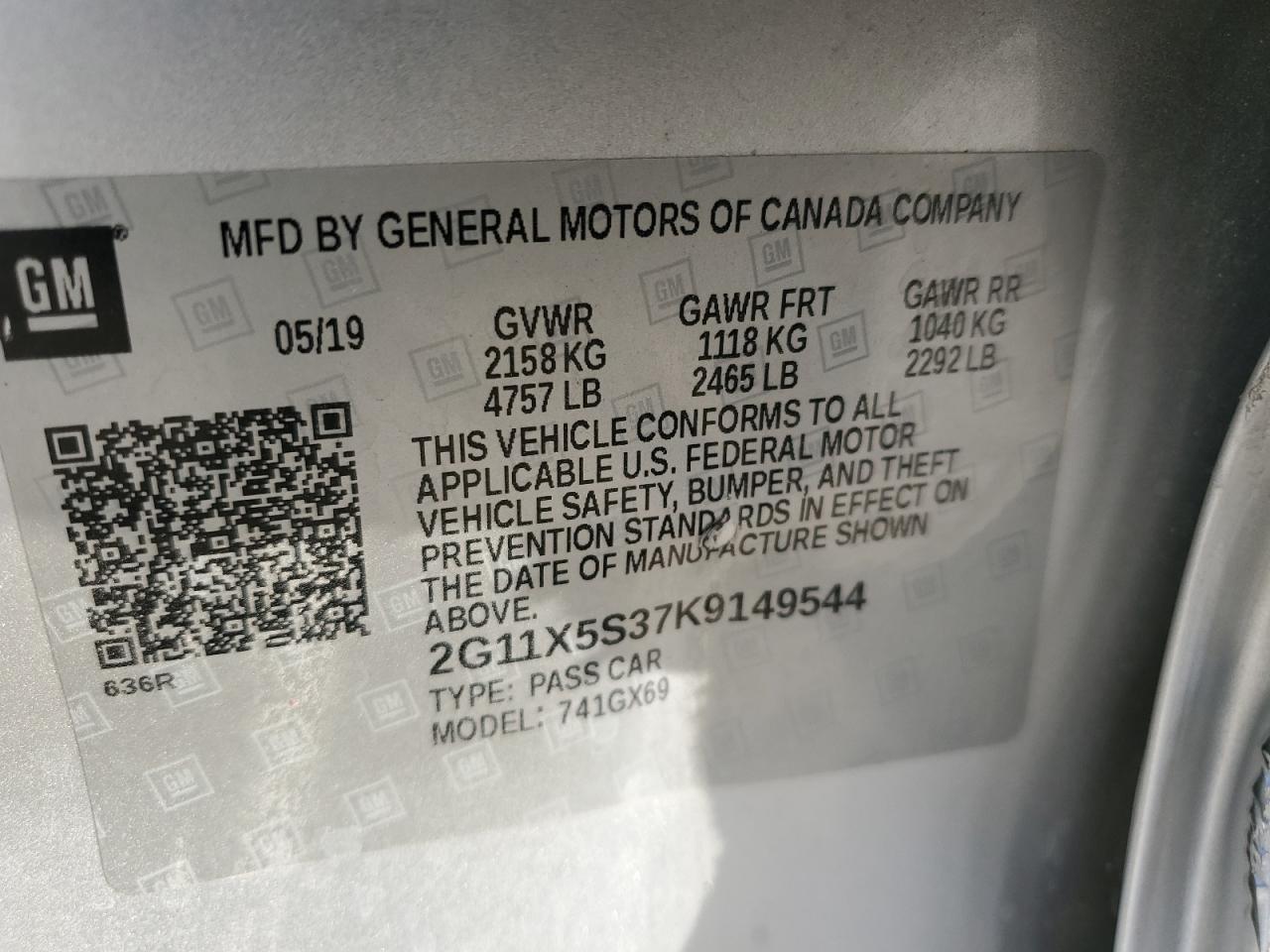2019 Chevrolet Impala - Image 14