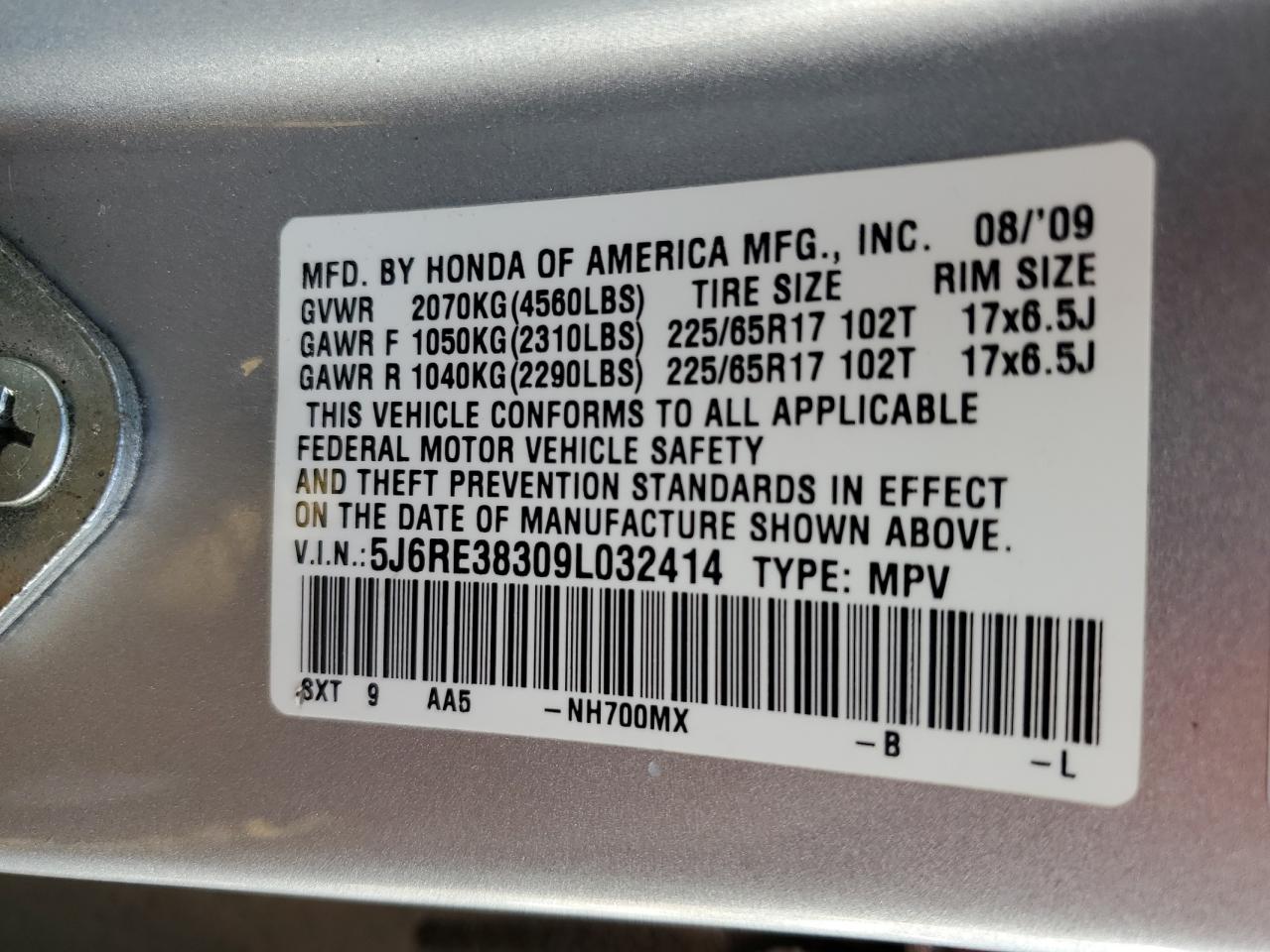 2009 Honda CR-V - Image 14