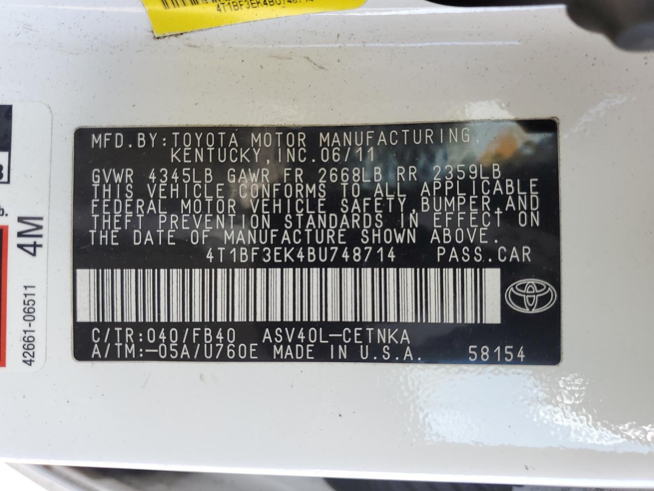 2011 Toyota Camry - Image 14