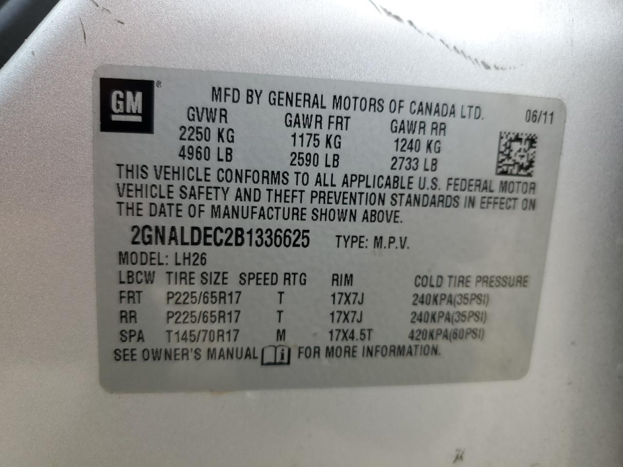 2011 Chevrolet Equinox - Image 16