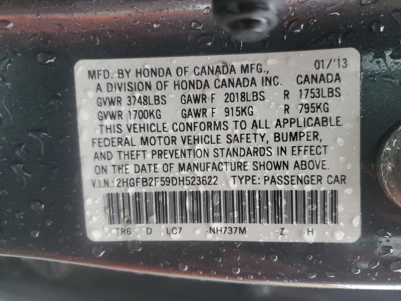 2013 Honda Civic - Image 12