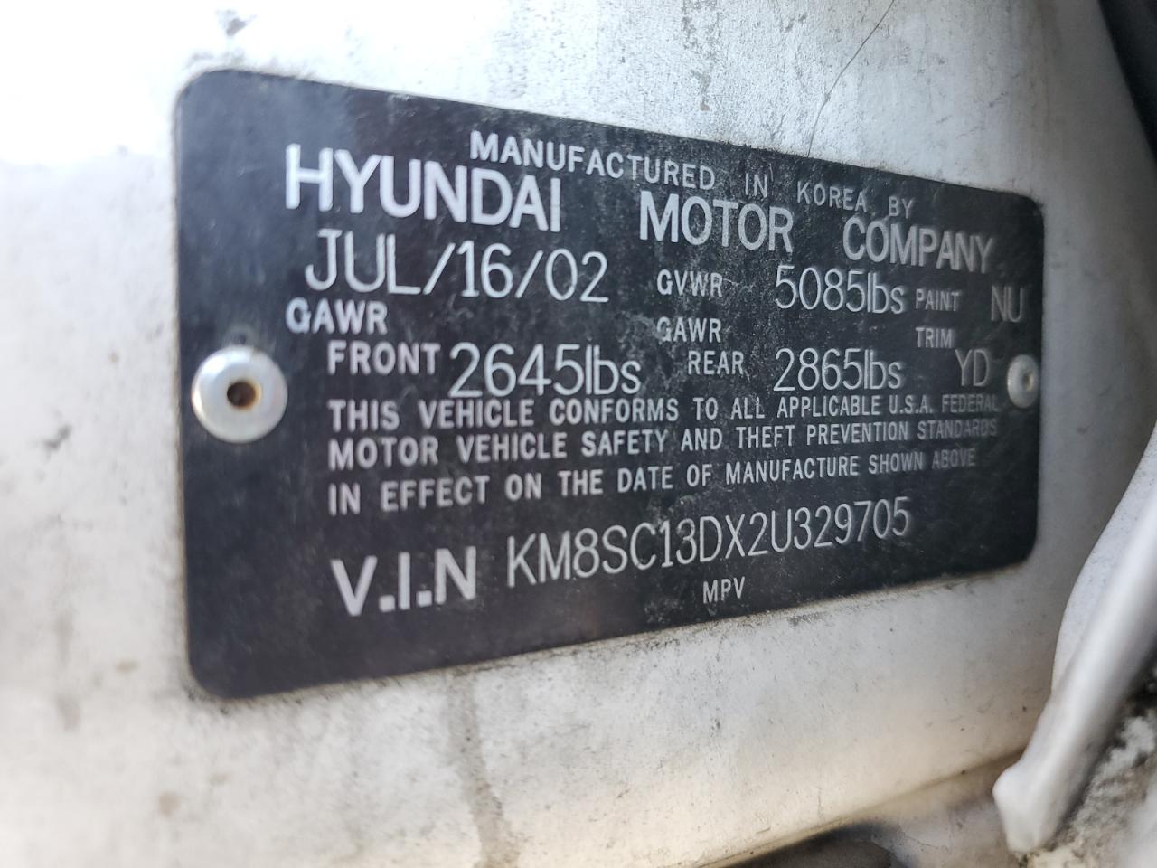 2002 Hyundai Santa Fe - Image 13