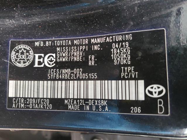 2020 TOYOTA COROLLA SE  