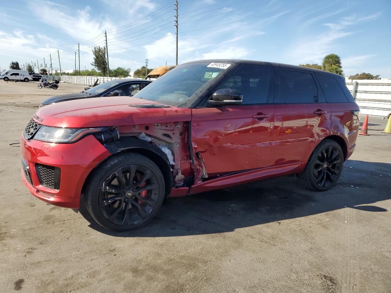 2021 LAND ROVER RANGEROVER RED VIN: SALWS2RU6MA758617