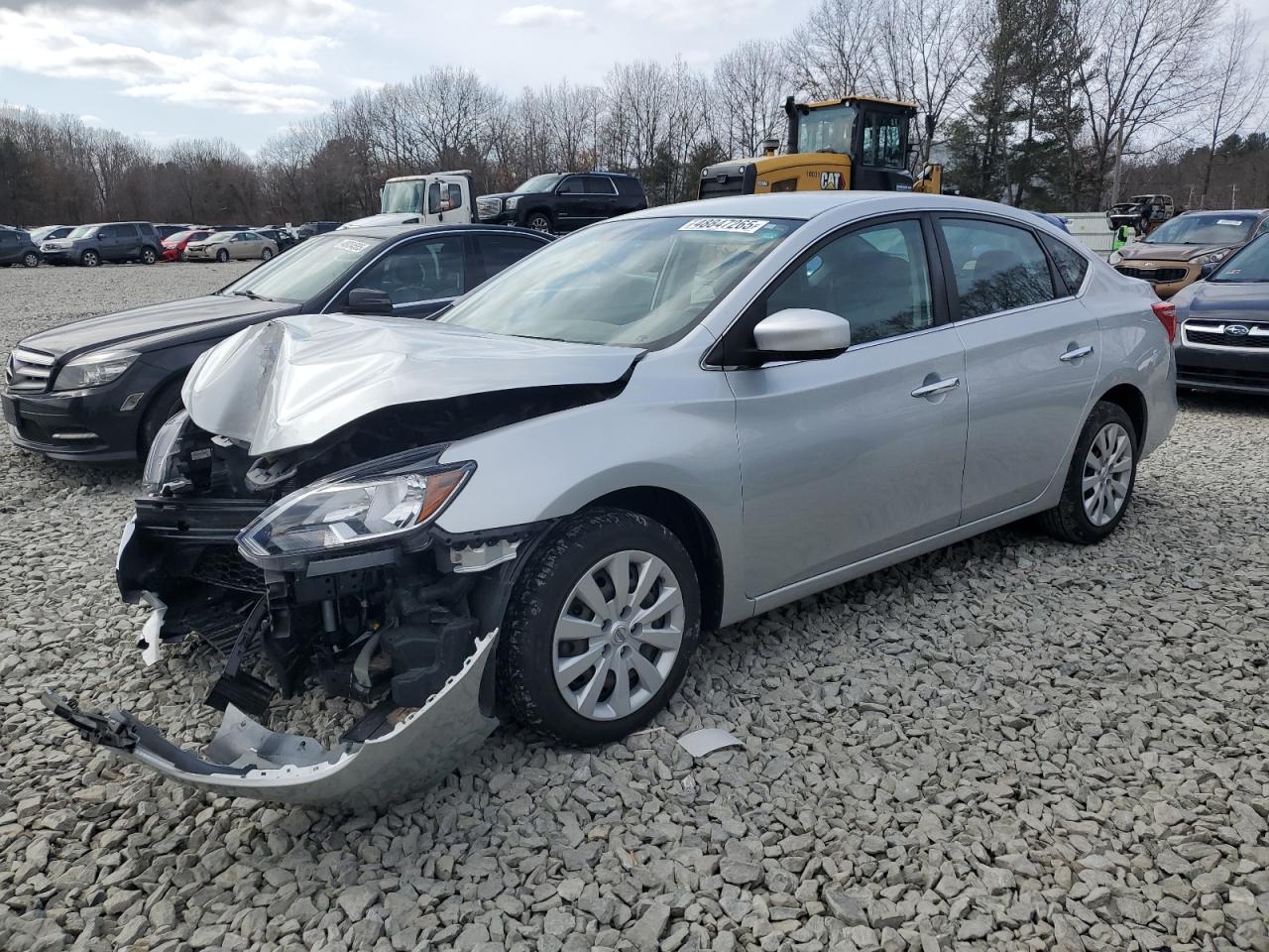 2019 Nissan Sentra S იყიდება North Billerica-ში, MA - Front End