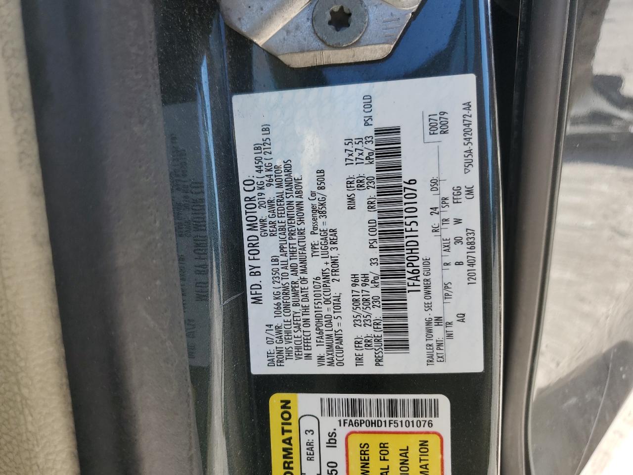 2015 Ford Fusion - Image 14