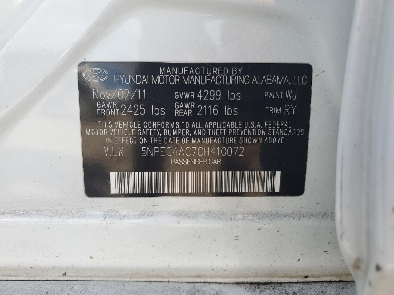 2012 Hyundai Sonata - Image 13