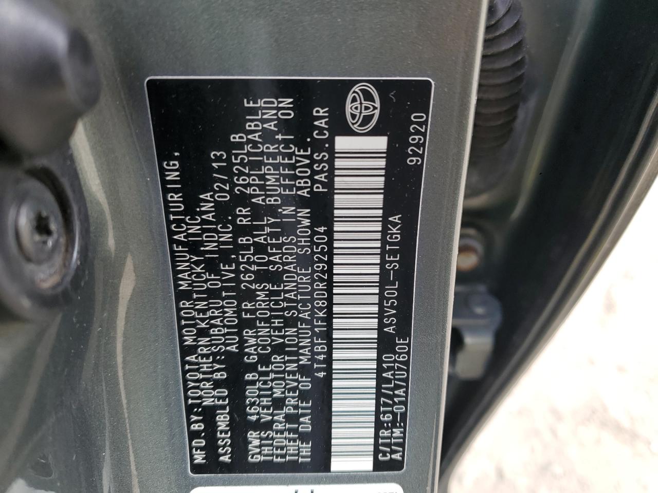 2013 Toyota Camry - Image 12