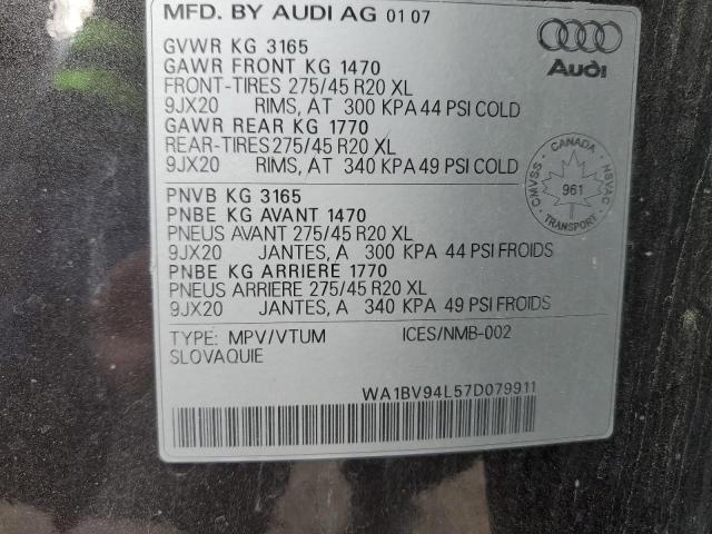 2007 AUDI Q7 4.2 QUATTRO PREMIUM