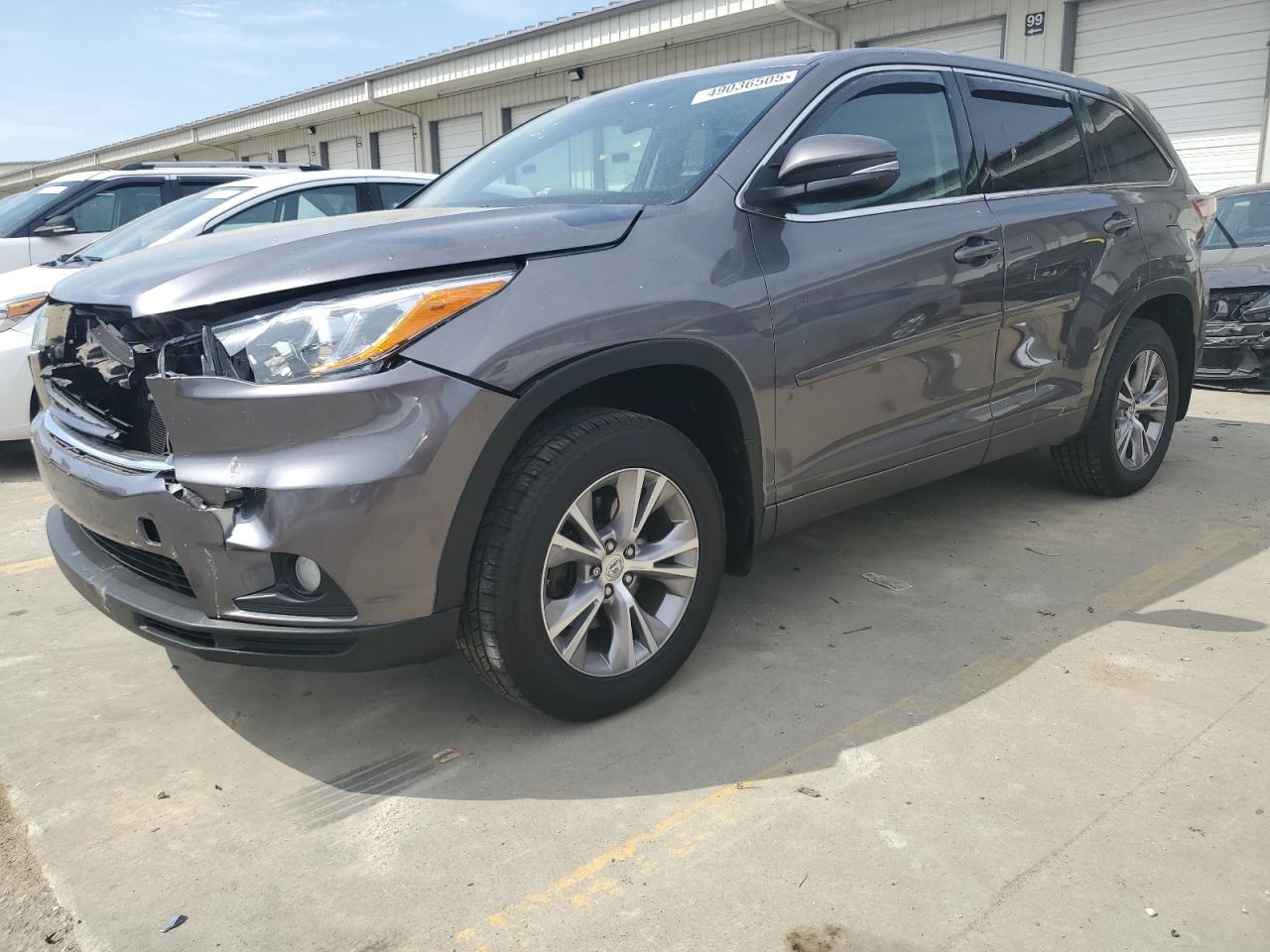 2015 Toyota Highlander Le de vânzare în Louisville, KY - Front End