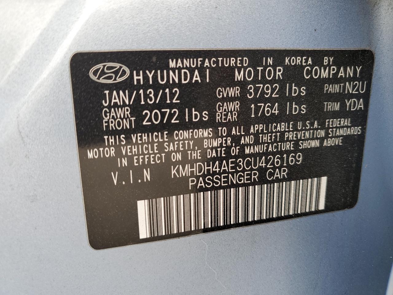 2012 Hyundai Elantra - Image 12