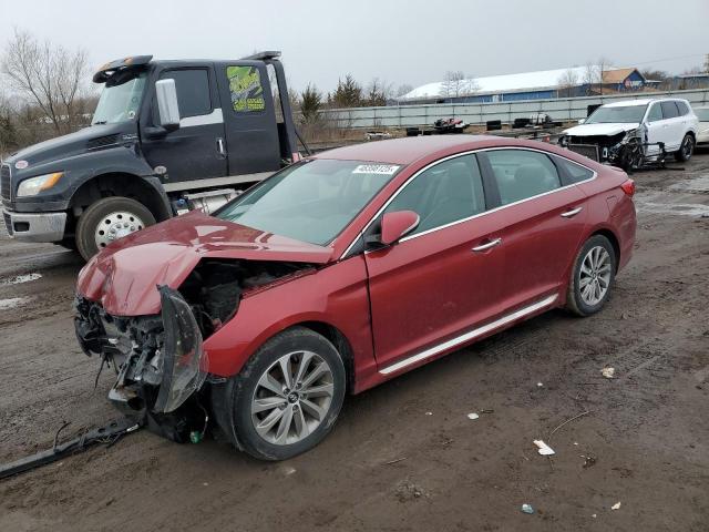  HYUNDAI SONATA 2015 Red