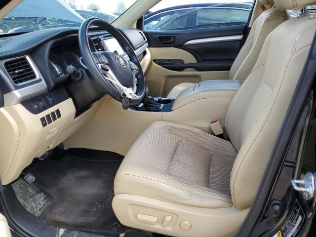  TOYOTA HIGHLANDER 2017 Czarny