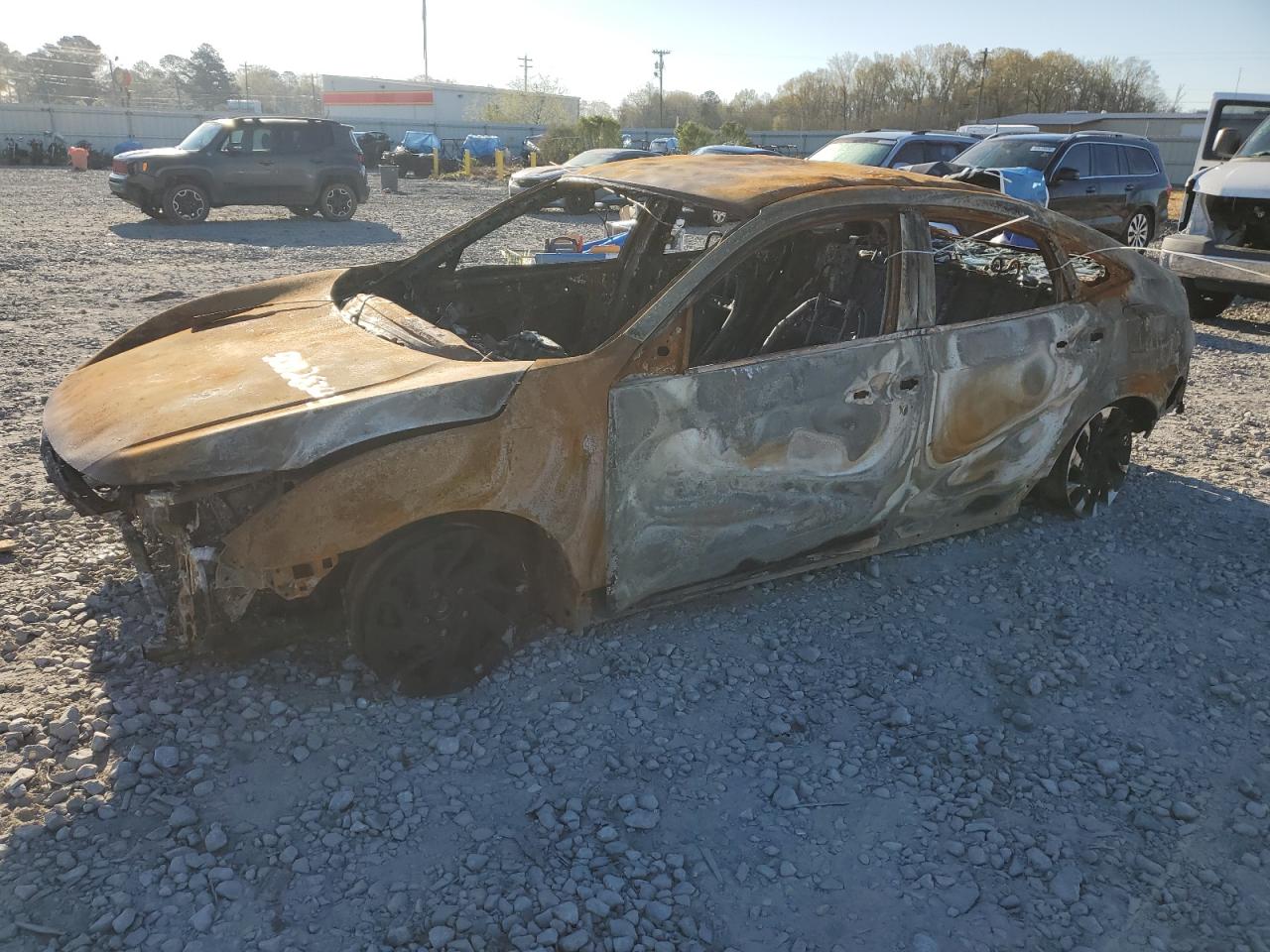 2021 Honda Civic Lx en Venta en Montgomery, AL - Burn