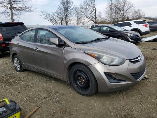 Sedans HYUNDAI ELANTRA 2016 tan
