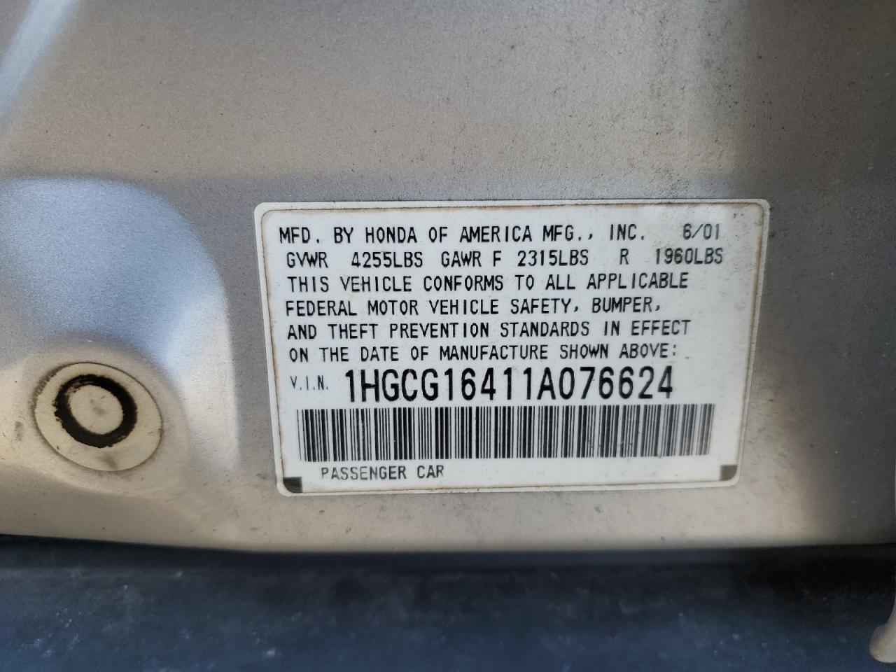 2001 Honda Accord - Image 12