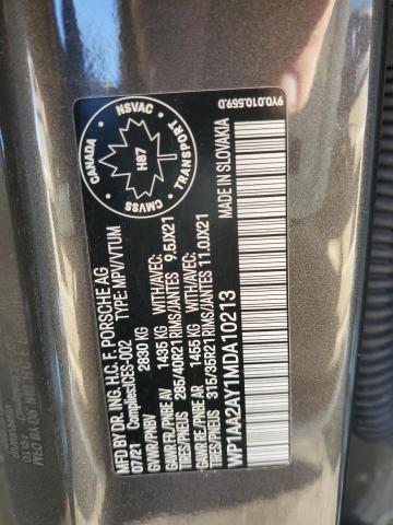 2021 PORSCHE CAYENNE   