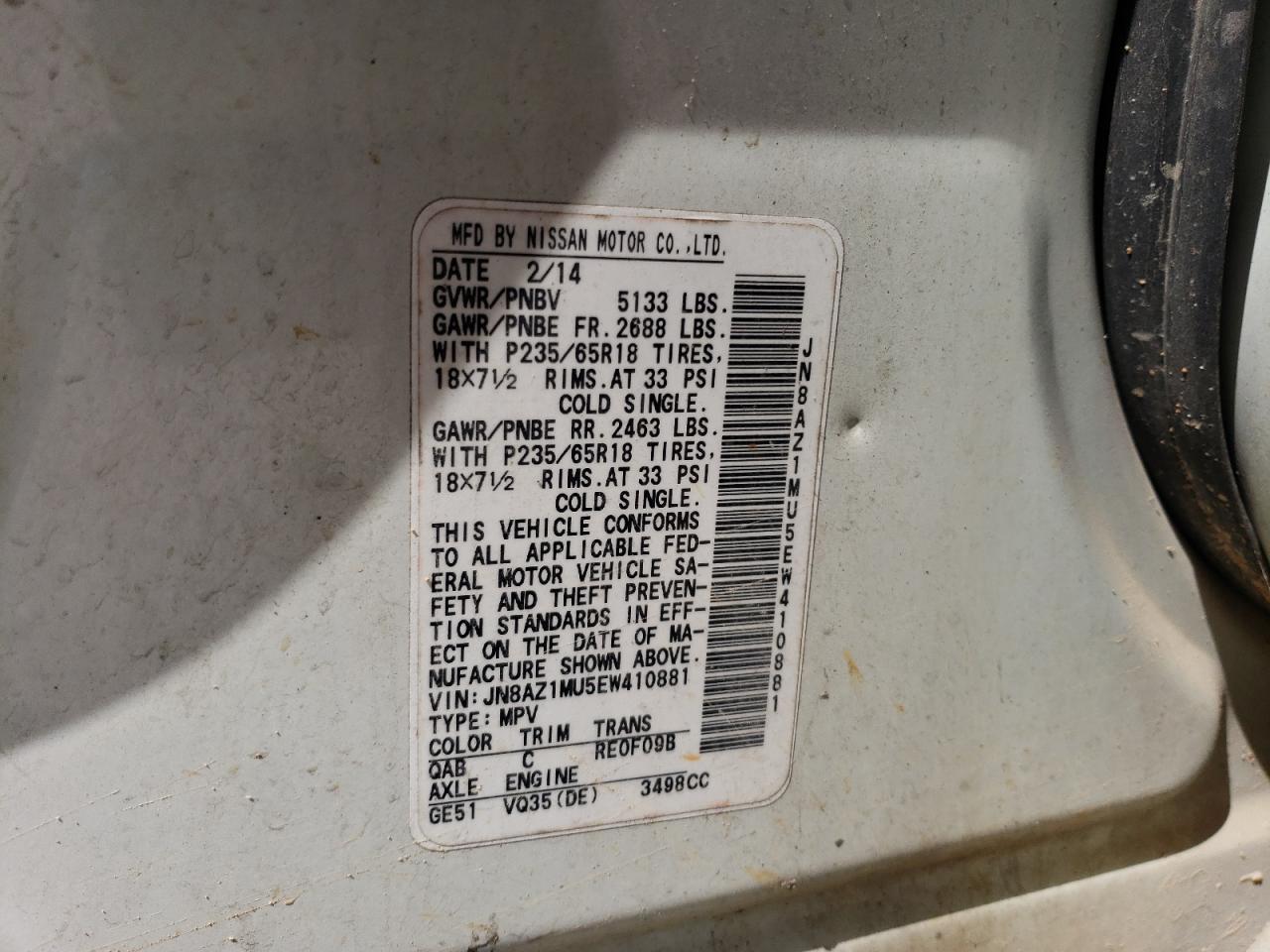 2014 Nissan Murano - Image 13