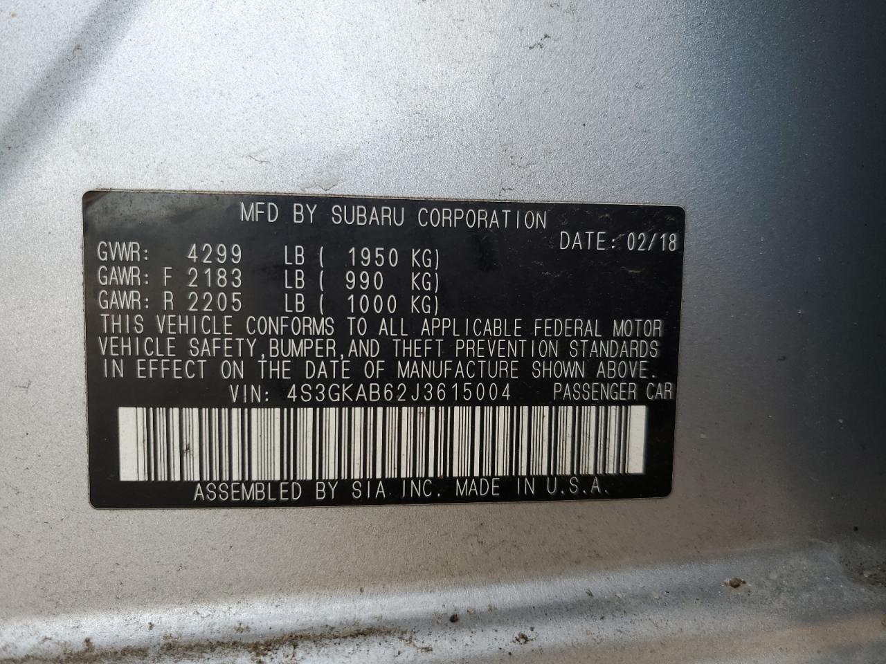 2018 Subaru Impreza - Image 12