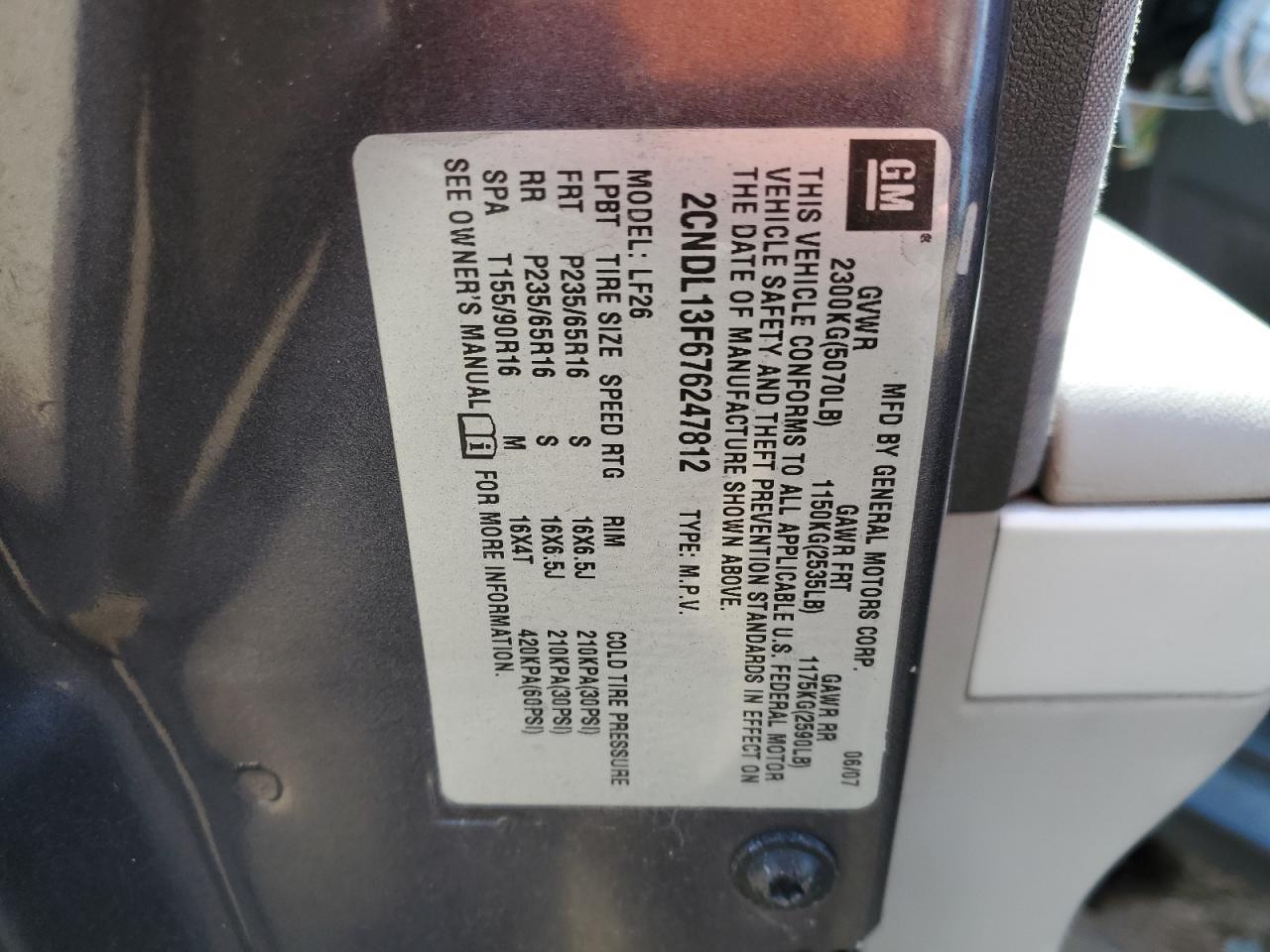 2007 Chevrolet Equinox - Image 16