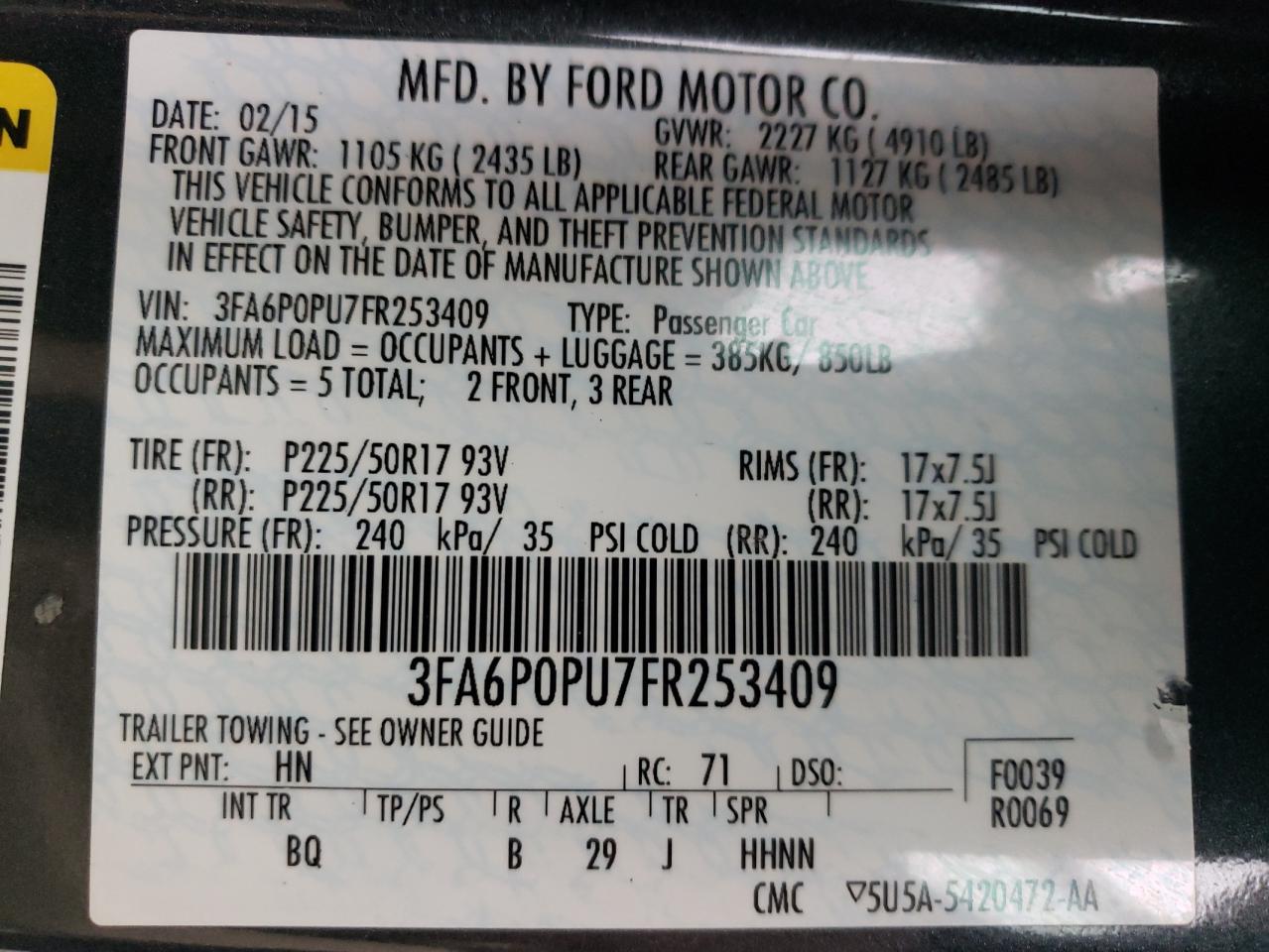 2015 Ford Fusion - Image 12