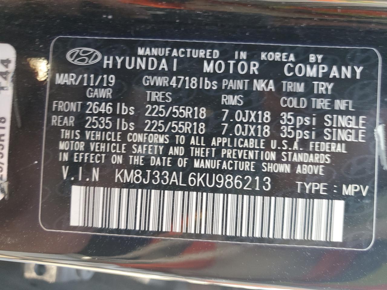 2019 Hyundai Tucson - Image 13