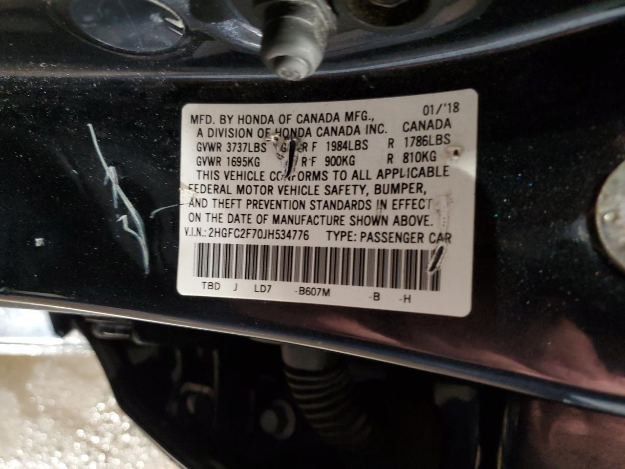 2018 Honda Civic - Image 12