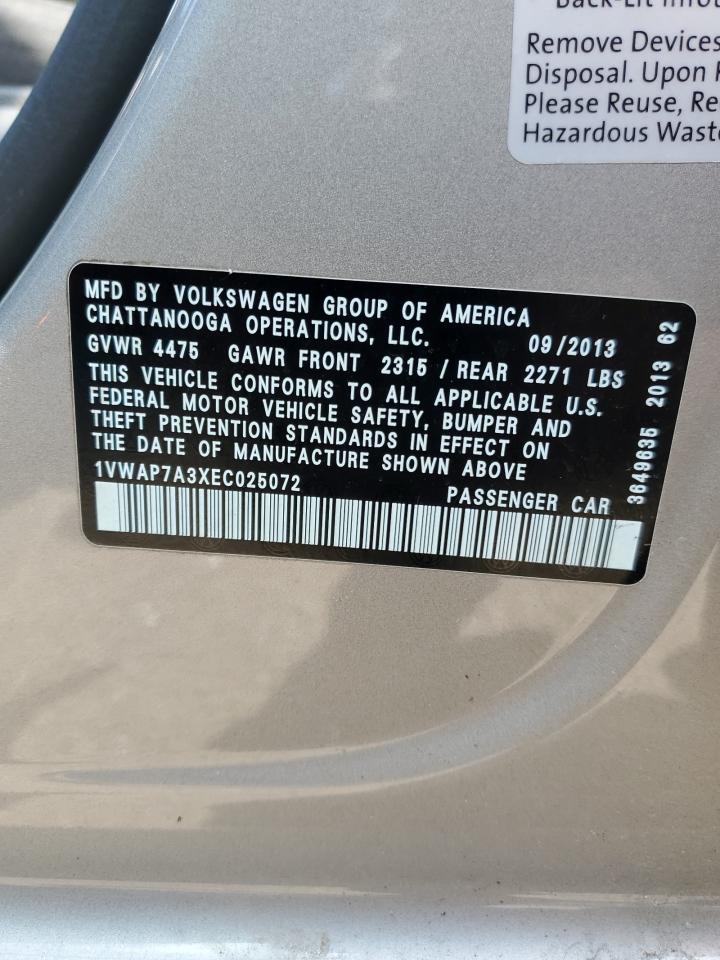 2014 Volkswagen Passat - Image 14