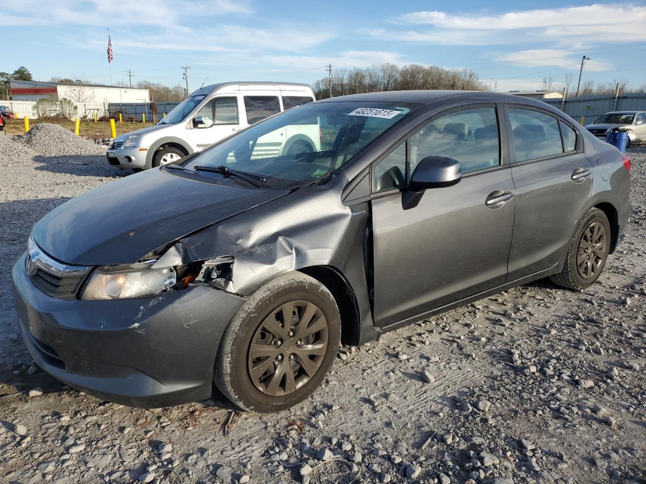 2012 Honda Civic Lx en Venta en Montgomery, AL - Front End