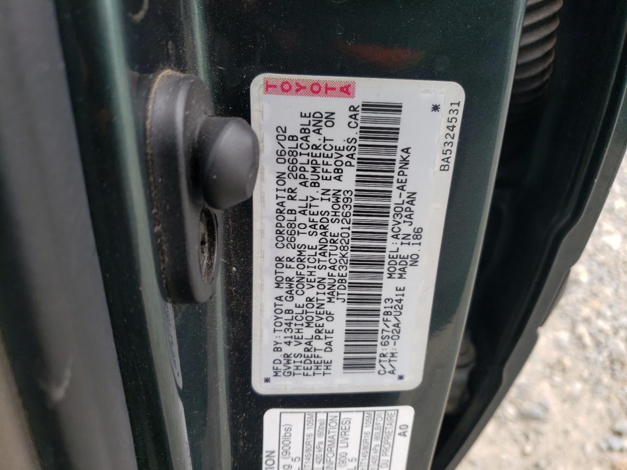 2002 Toyota Camry - Image 12