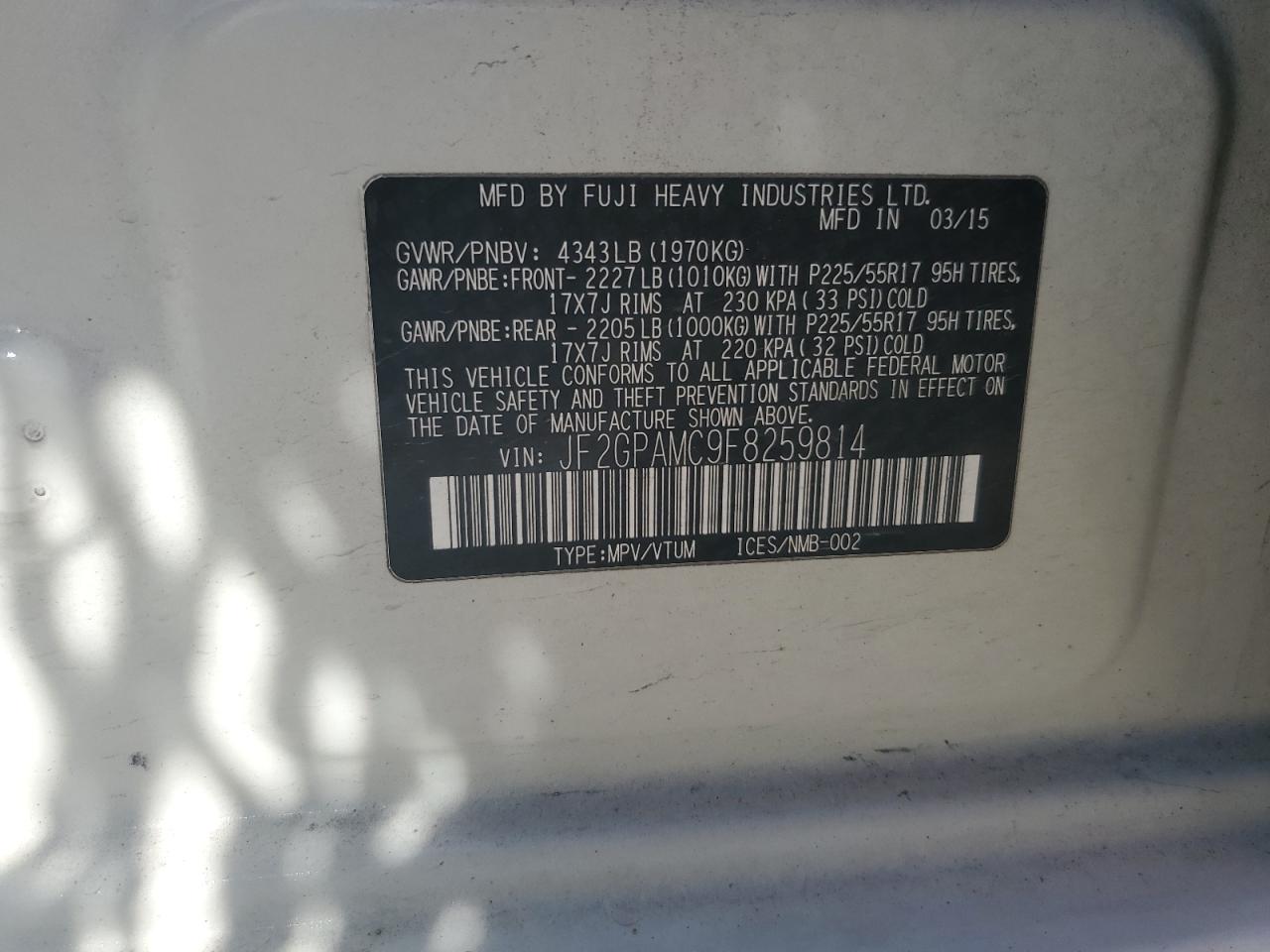 2015 Subaru XV - Image 14
