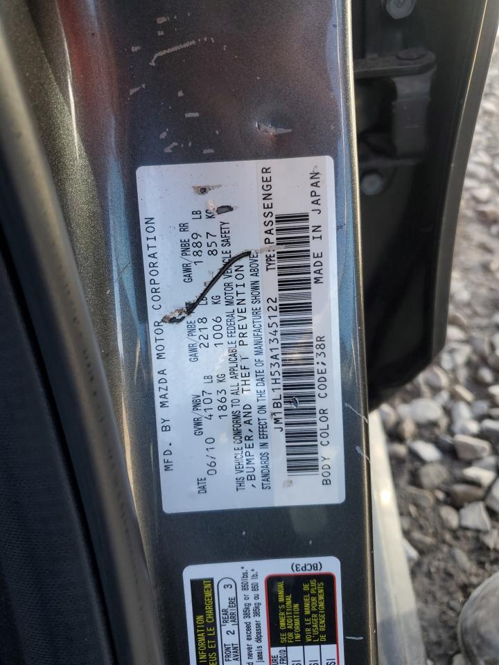 2010 Mazda 3 S VIN: JM1BL1H53A1345122 Lot: 48082385