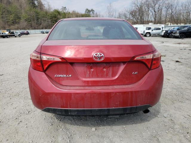  TOYOTA COROLLA 2018 Czerwony