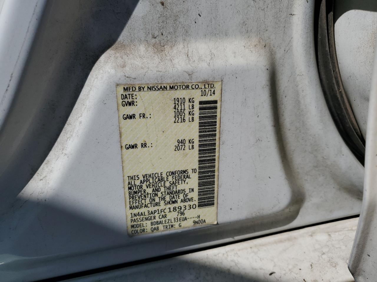 2015 Nissan Altima - Image 13