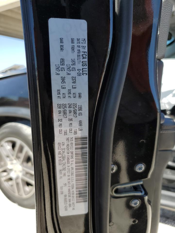 2020 Jeep Compass Latitude VIN: 3C4NJCBB4LT241702 Lot: 48745925