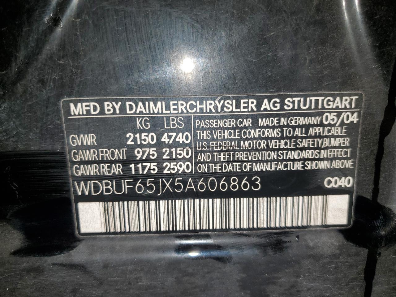 2005 Mercedes-Benz E-klasse - Image 12