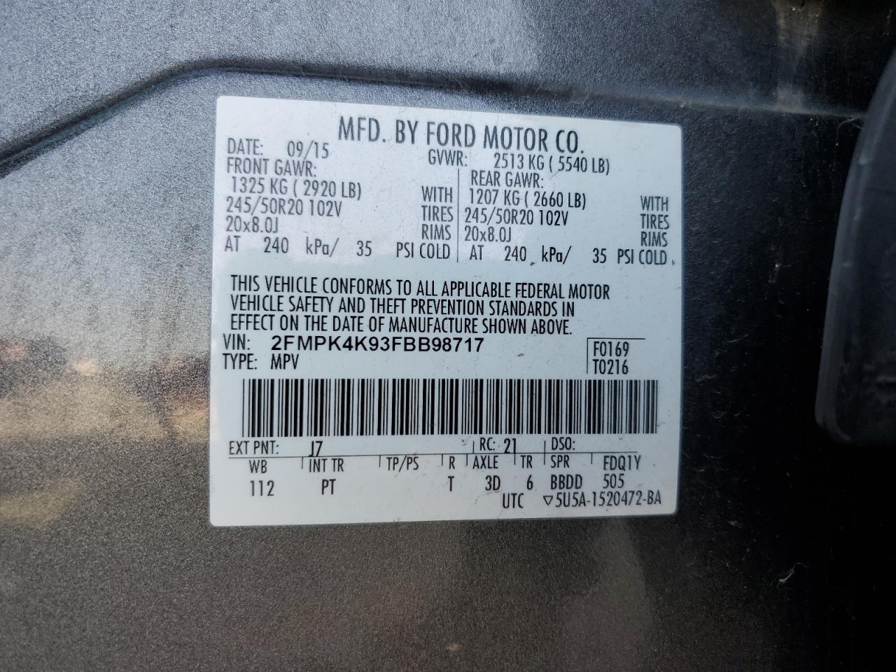 2015 Ford Edge - Image 14