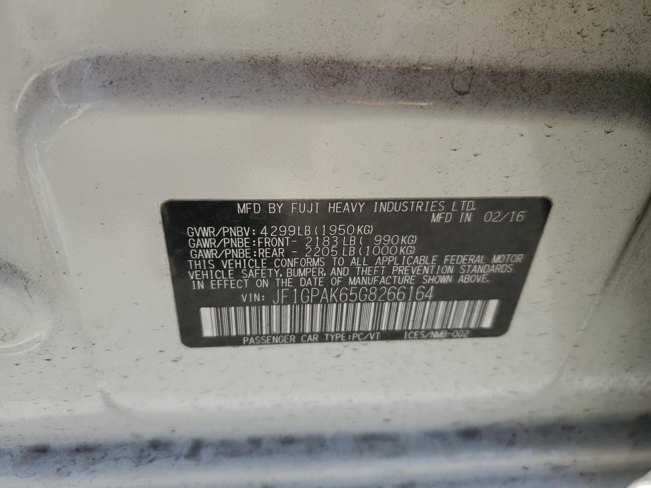 2016 Subaru Impreza - Image 14