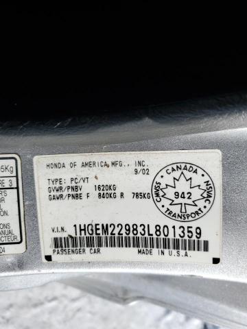 2003 HONDA CIVIC EX