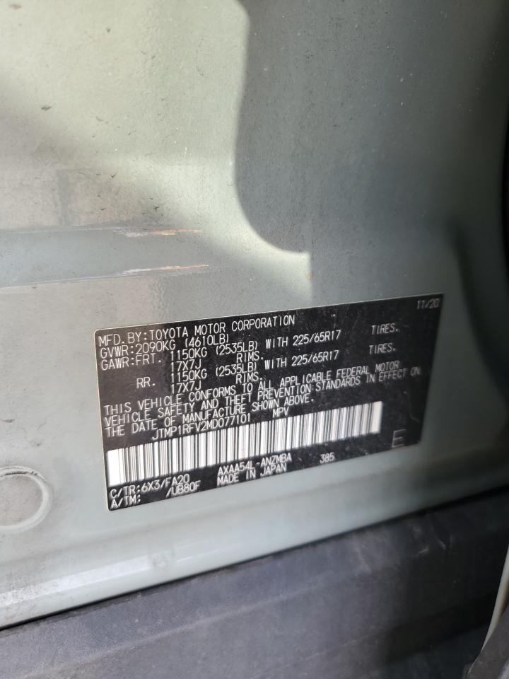 2021 Toyota Rav4 Xle VIN: JTMP1RFV2MD077101 Lot: 48315555