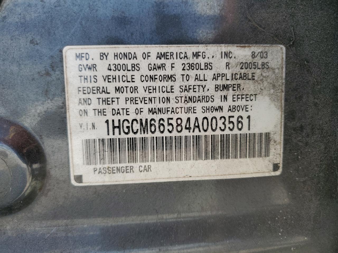 2004 Honda Accord - Image 12