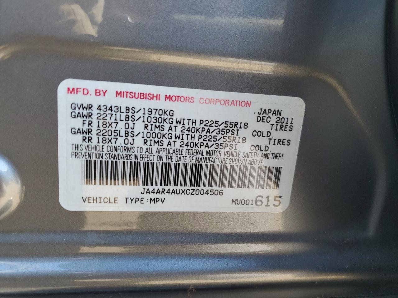 2012 Mitsubishi Outlander - Image 13